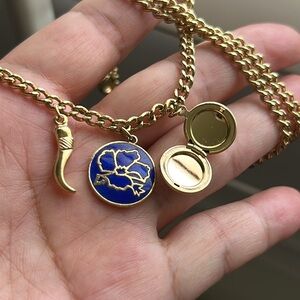 🖤Rare💕Vtg 3 charms necklace